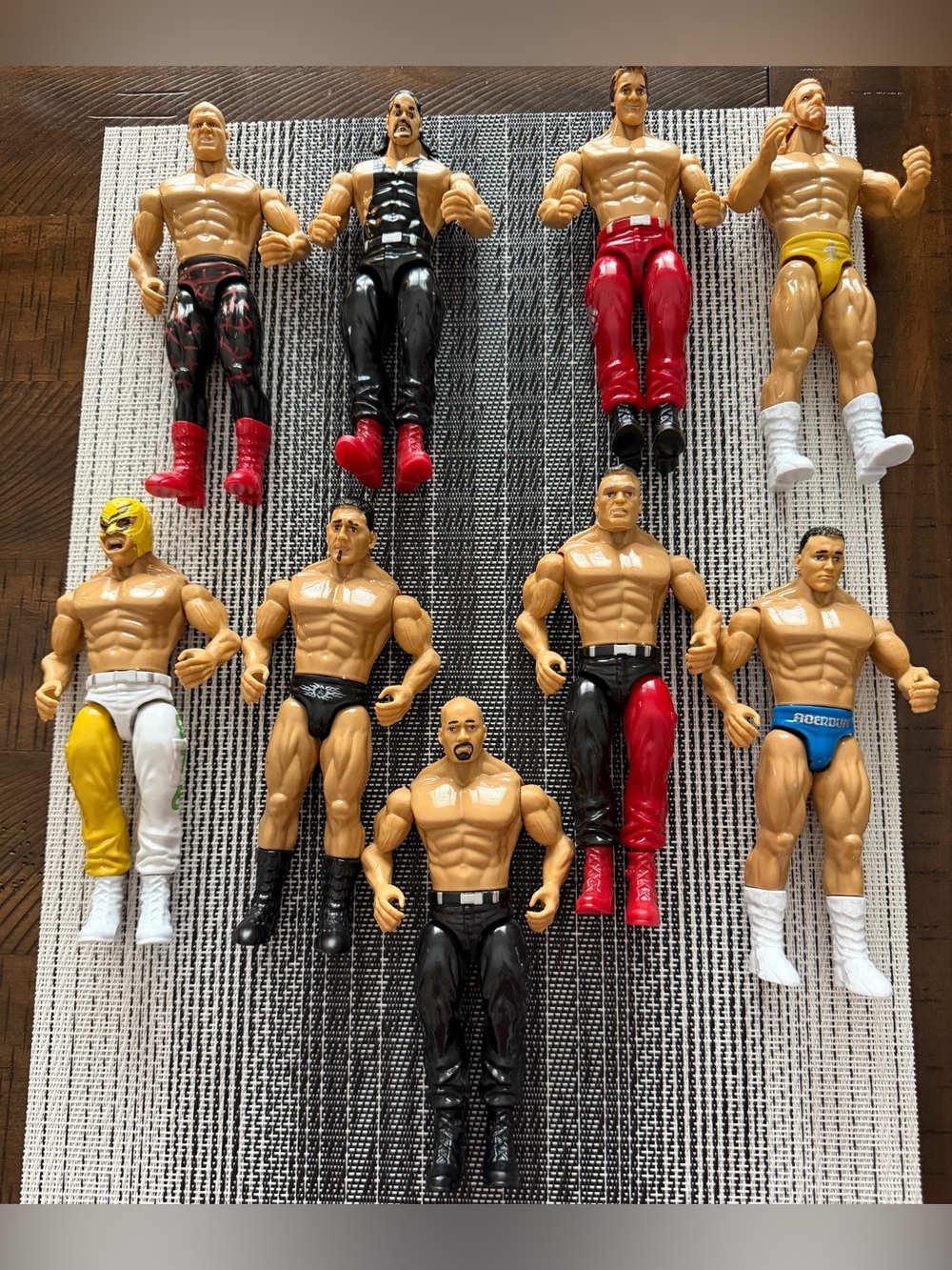 Vintage WWE WWF Jakks Pacific Action Figure Lot of 9 - Ruthless Aggression Era